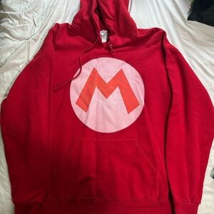 Red Hoodie with W Logo